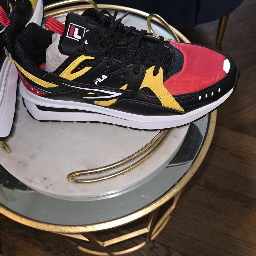 Fila Red and Yellow Sneakers